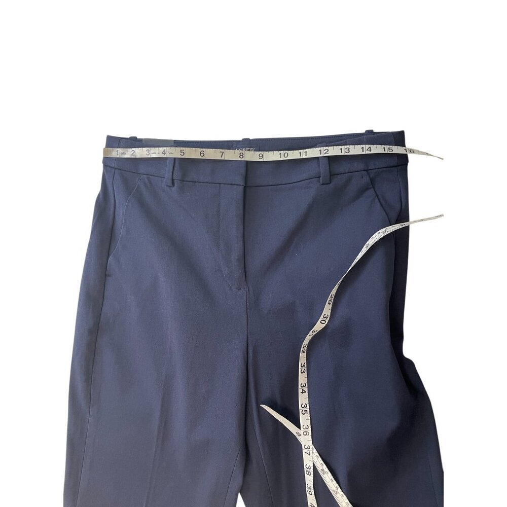 J.Crew Womens Navy Kallie Pant Size Medium Classic Fit Stretch Trousers - Picture 8 of 12